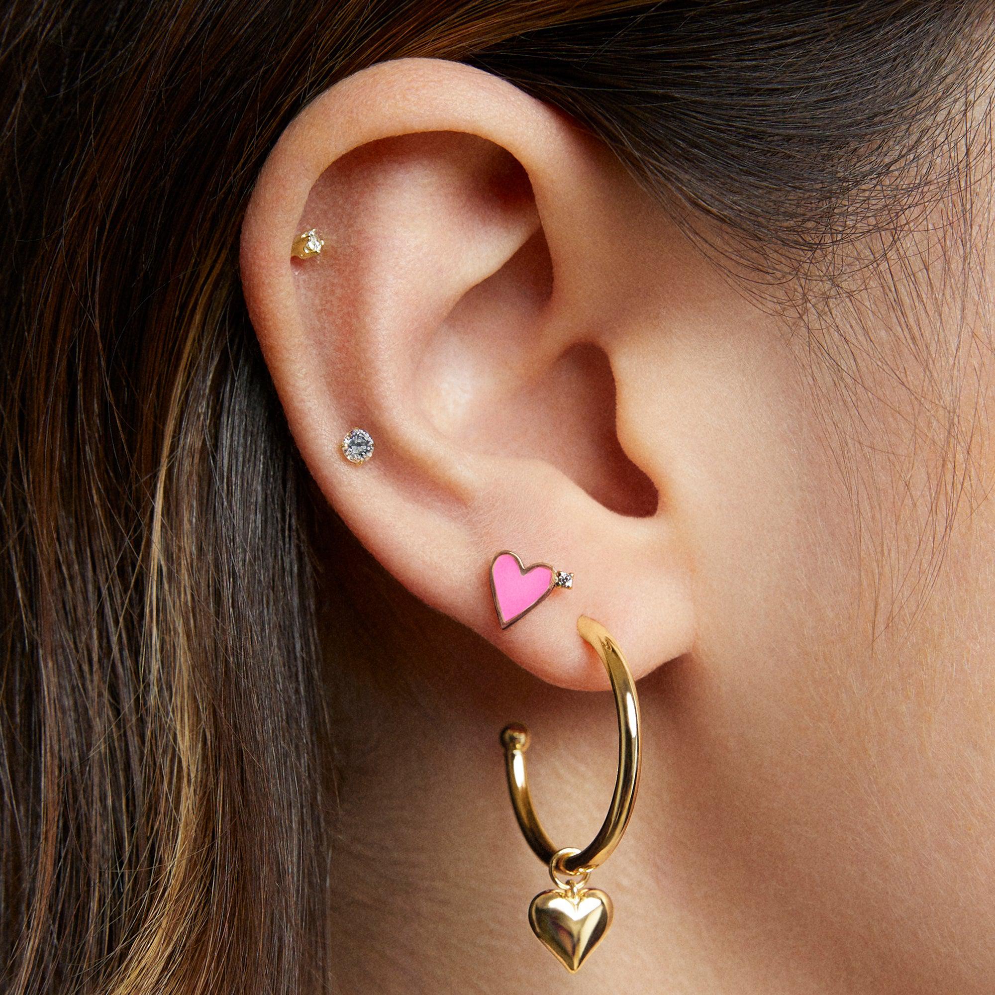 Love Charm Hoops - Image 2