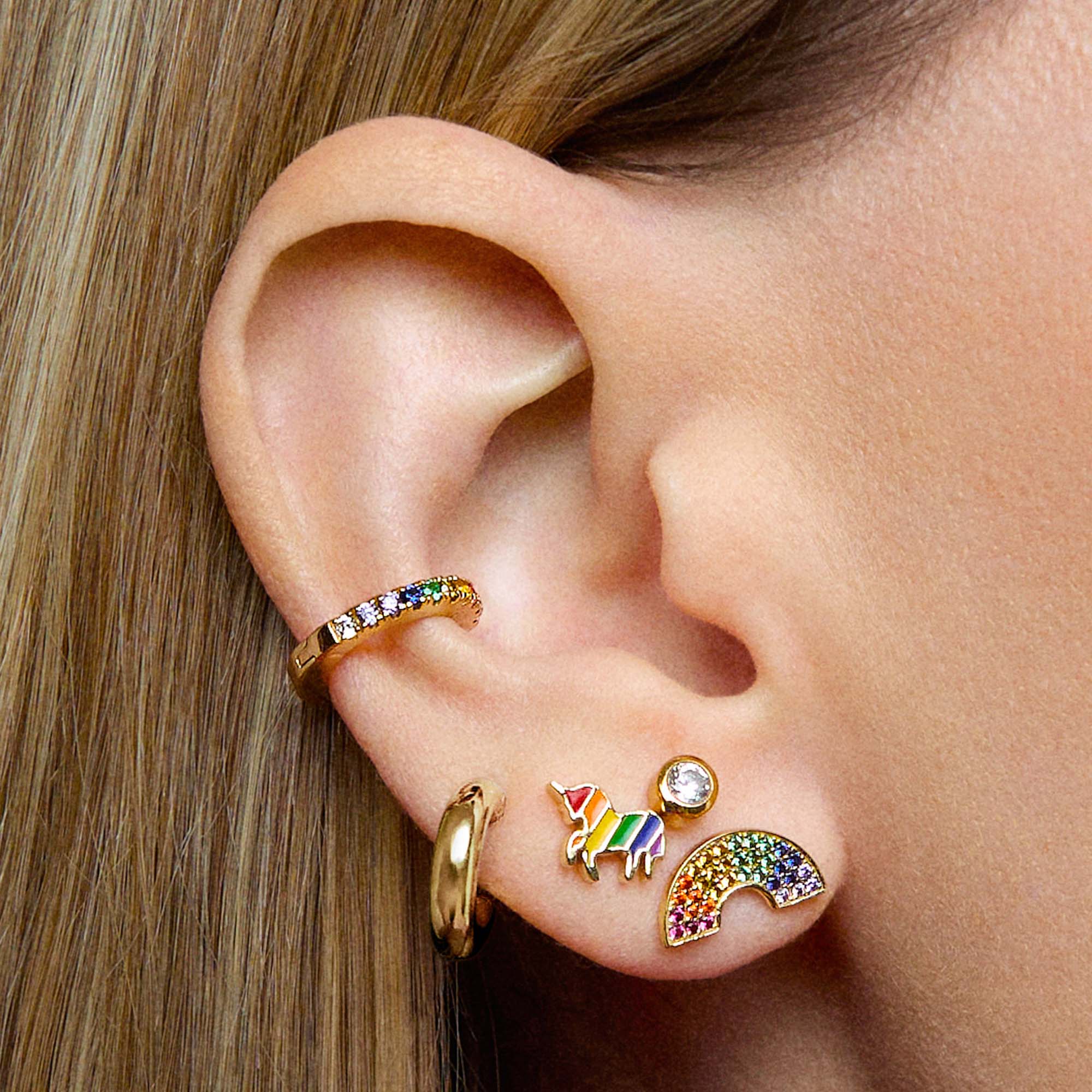 Rainbow Unicorn Studs - Image 2